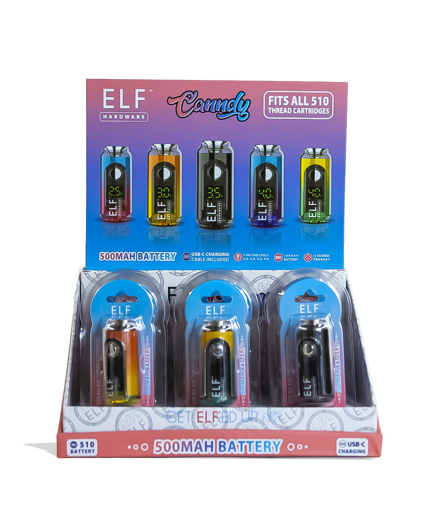 Elf Hardware Canndy Variable Voltage Battery 15pk Front View on White Background