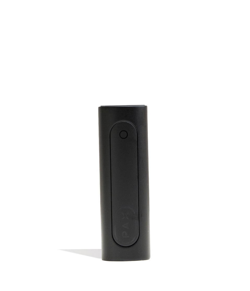 PAX Flow Dry Herb Vaporizer Onyx Back Closed View on White Background