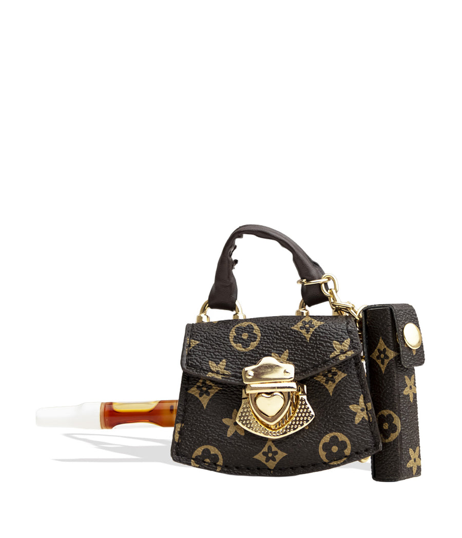 Black Flower Smyle Pursejamin Variable Voltage Battery Front View on White Background