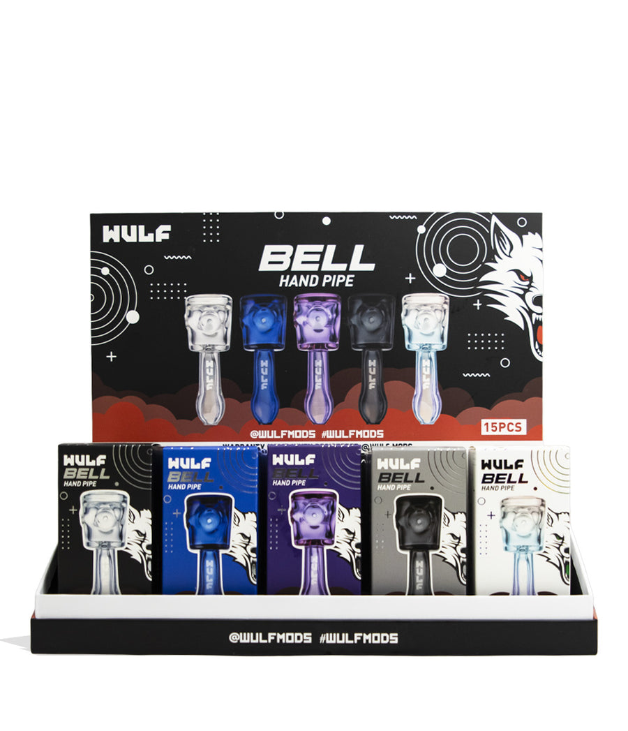 Wulf Mods Bell Hand Pipe 15pk Front View on White Background