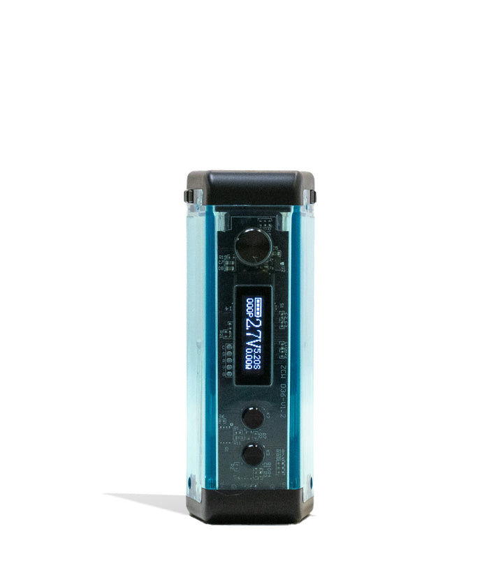 Blue Exxus Vape Adapt Cartridge Vaporizer Face View on White Background