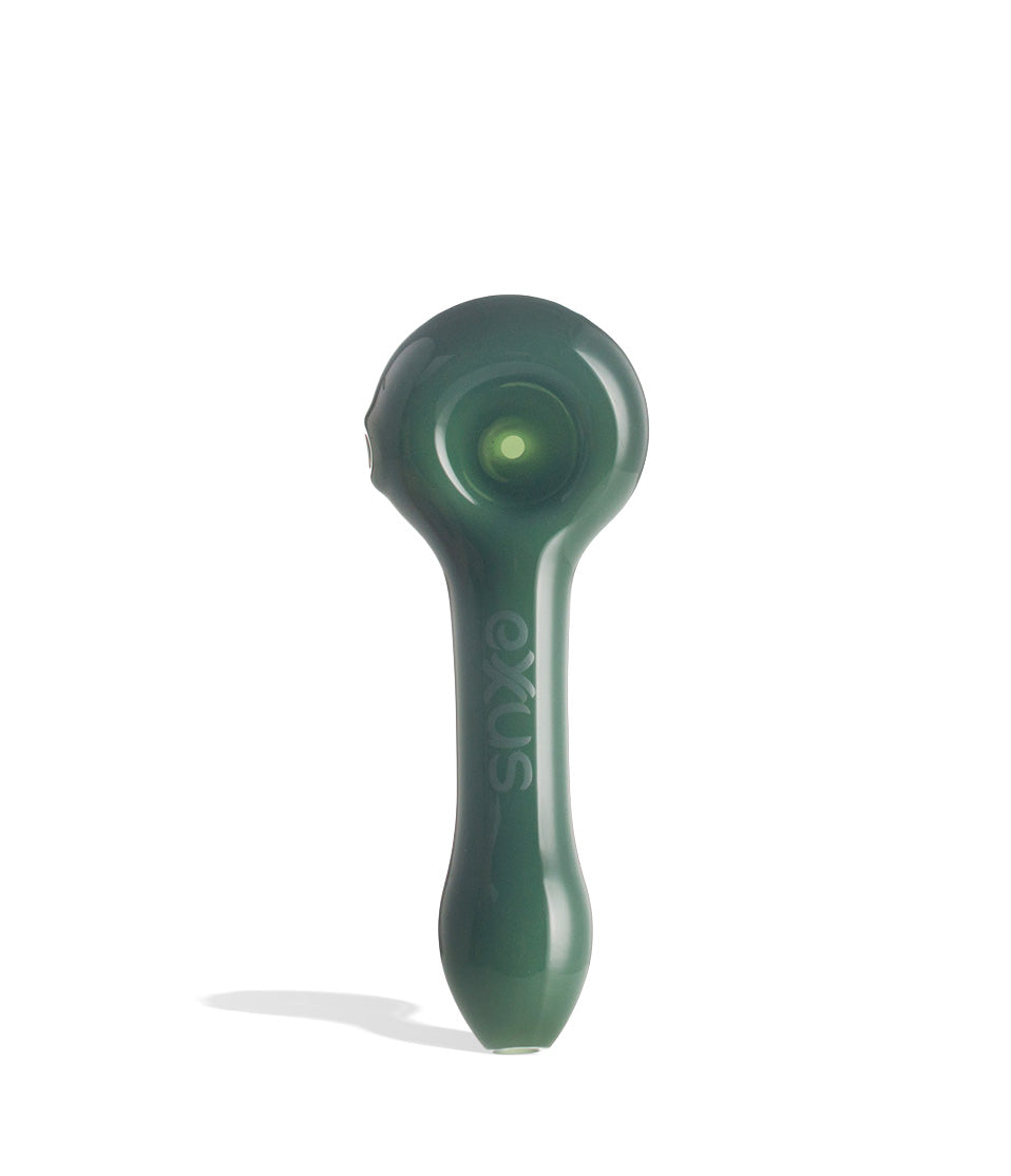 Milky Green Exxus Vape Cave Hand Pipe 12pk Front View on White Background