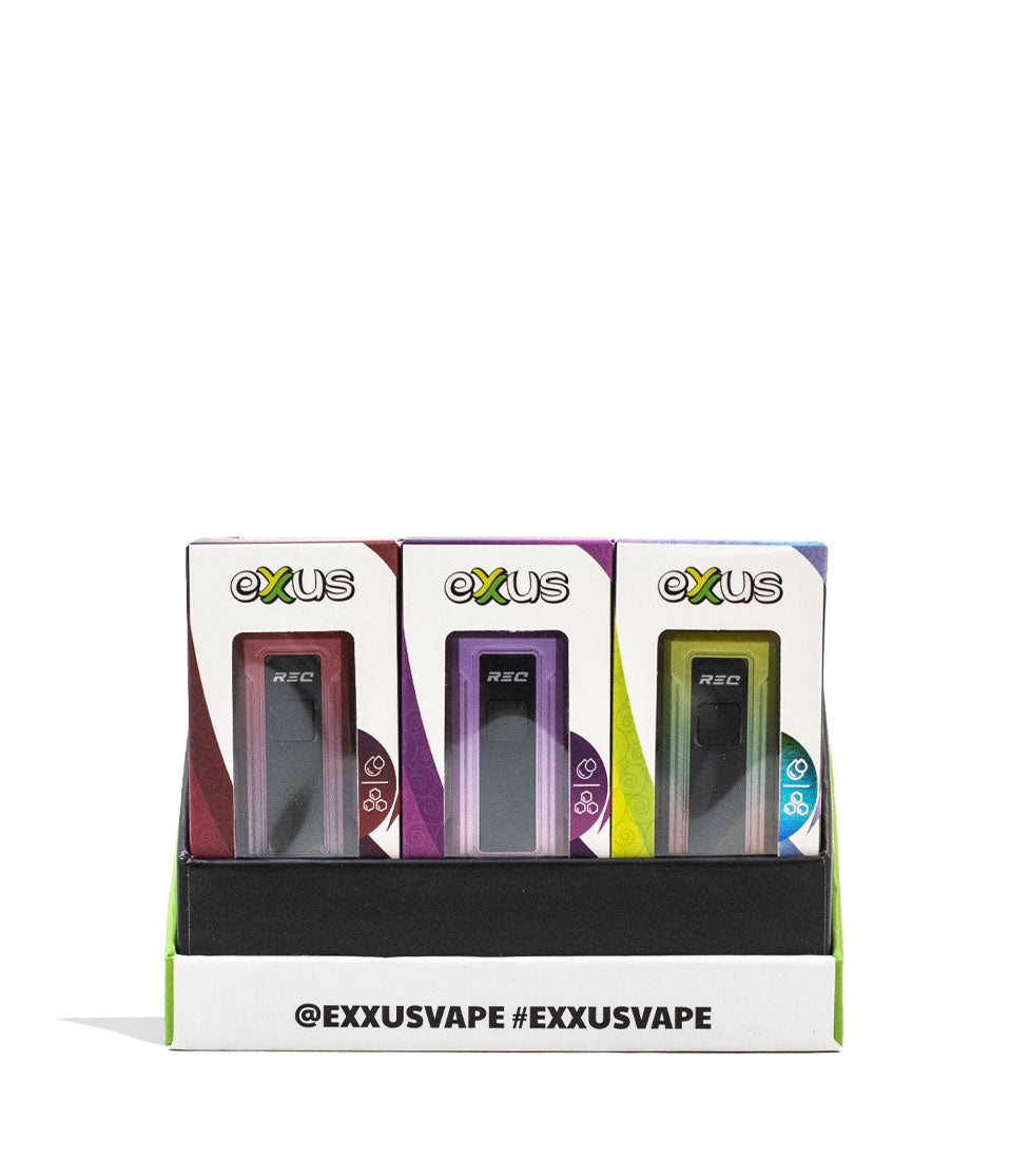 Exxus Vape REC Cartridge Vaporizer 12pk Open View on White Background