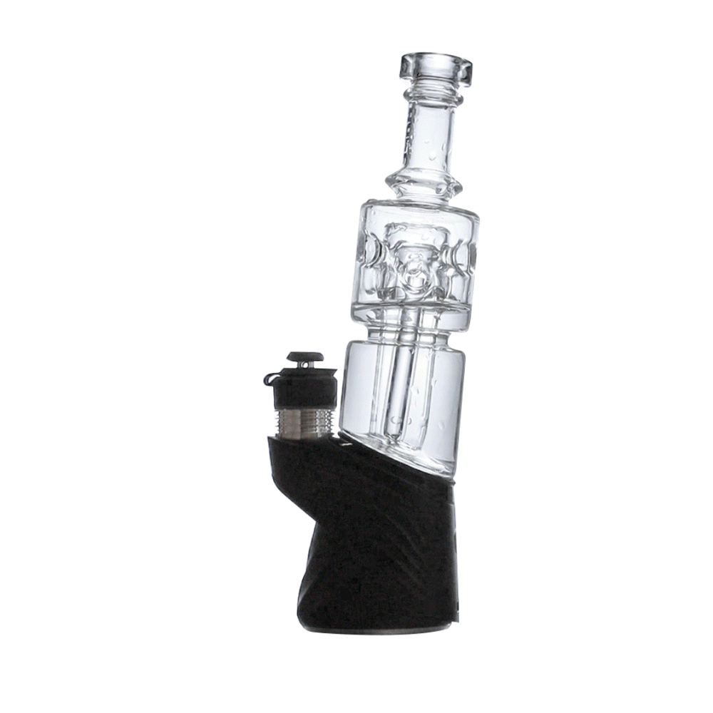 Clear Wulf Mods Fuse Puffco Peak Top With Peak on white background