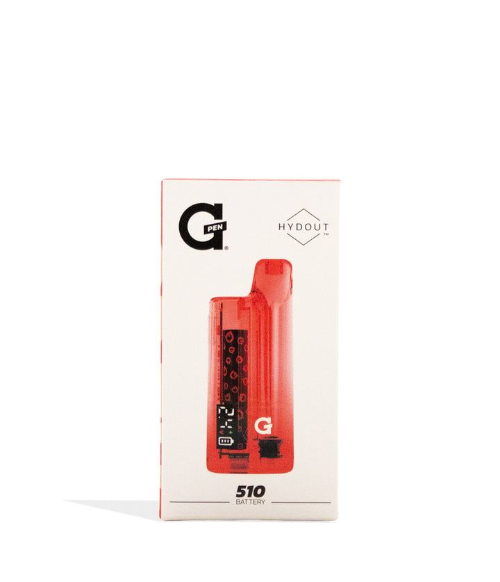 Red G Pen Hydout Retro Clear Variable Voltage Battery 10pk Packaging Front View on White Background
