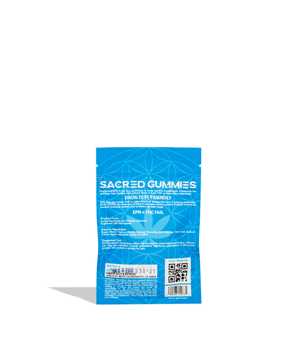 Sacred EPN gummy individual pack back view