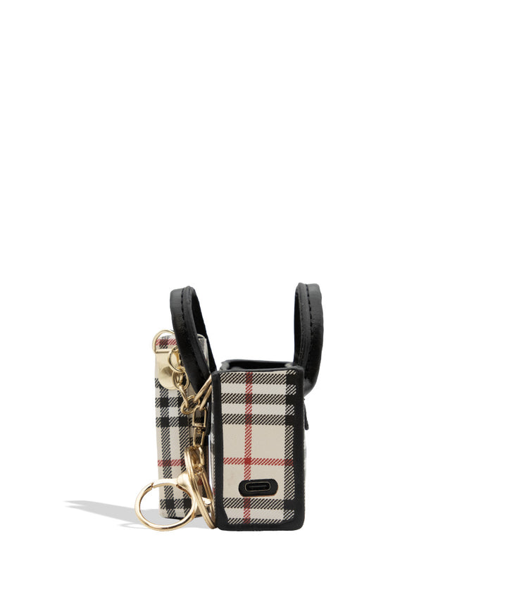 Smyle Pursejamin cartridge vaporizer side view displaying its built in USB-C port on white background