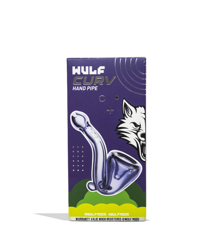 Purple Wulf Mods Curv Hand Pipe 15pk Packaging Front View on White Background