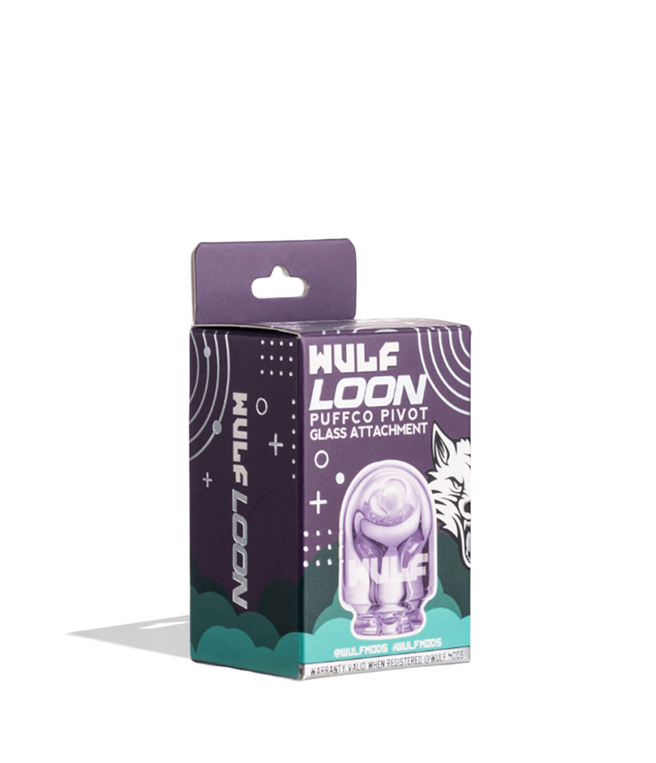 Purple Wulf Mods Loon Puffco Pivot Top 15pk Packaging Front View on White Background