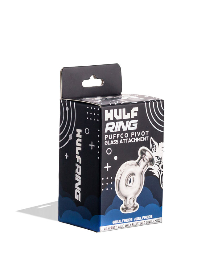 Clear Wulf Mods Ring Puffco Pivot Top 15pk Packaging Front View on White Background