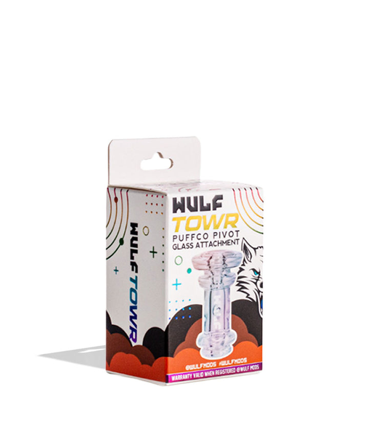 Full Color Wulf Mods Towr Puffco Pivot Top 15pk Packaging Front View on White Background