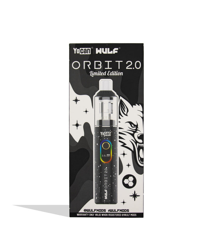 Wulf Mods Orbit 2.0 in black white spatter color on white background box