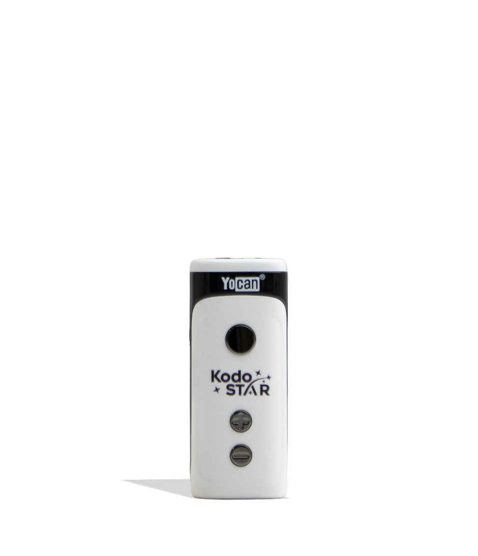 White Yocan Kodo Star Variable Voltage Battery 15pk Front View on White Background