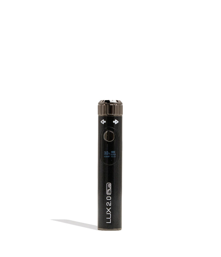 Black Yocan Lux Plus 2.0 Variable Voltage Battery 15pk Front View on White Background