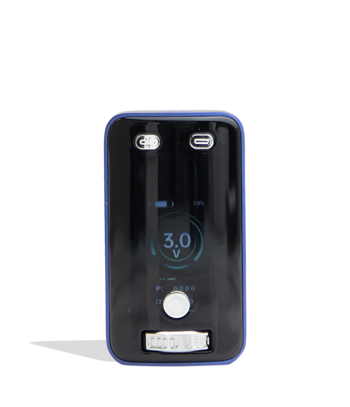 Blue Yocan UNI 3.0 Plus Variable Voltage Battery Front View on White Background