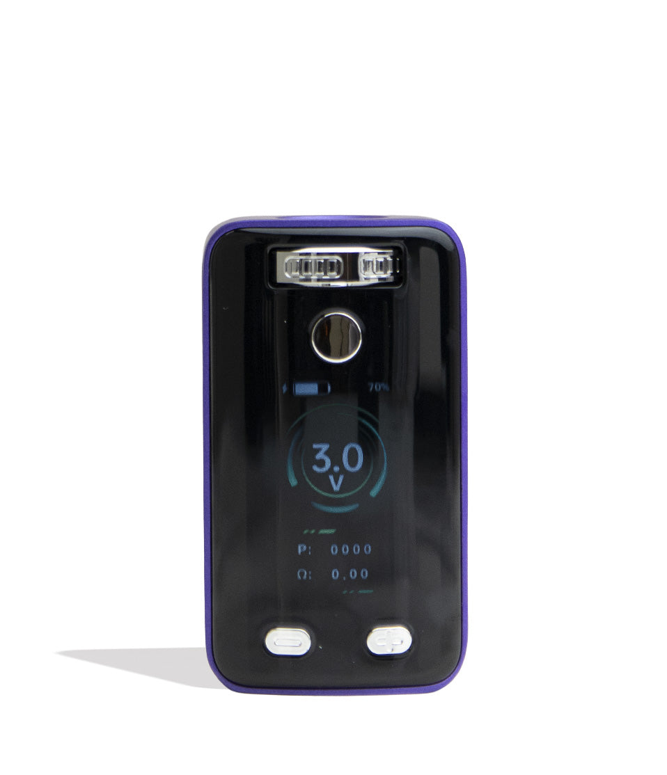 Purple Yocan UNI 3.0 Plus Variable Voltage Battery Front View on White Background