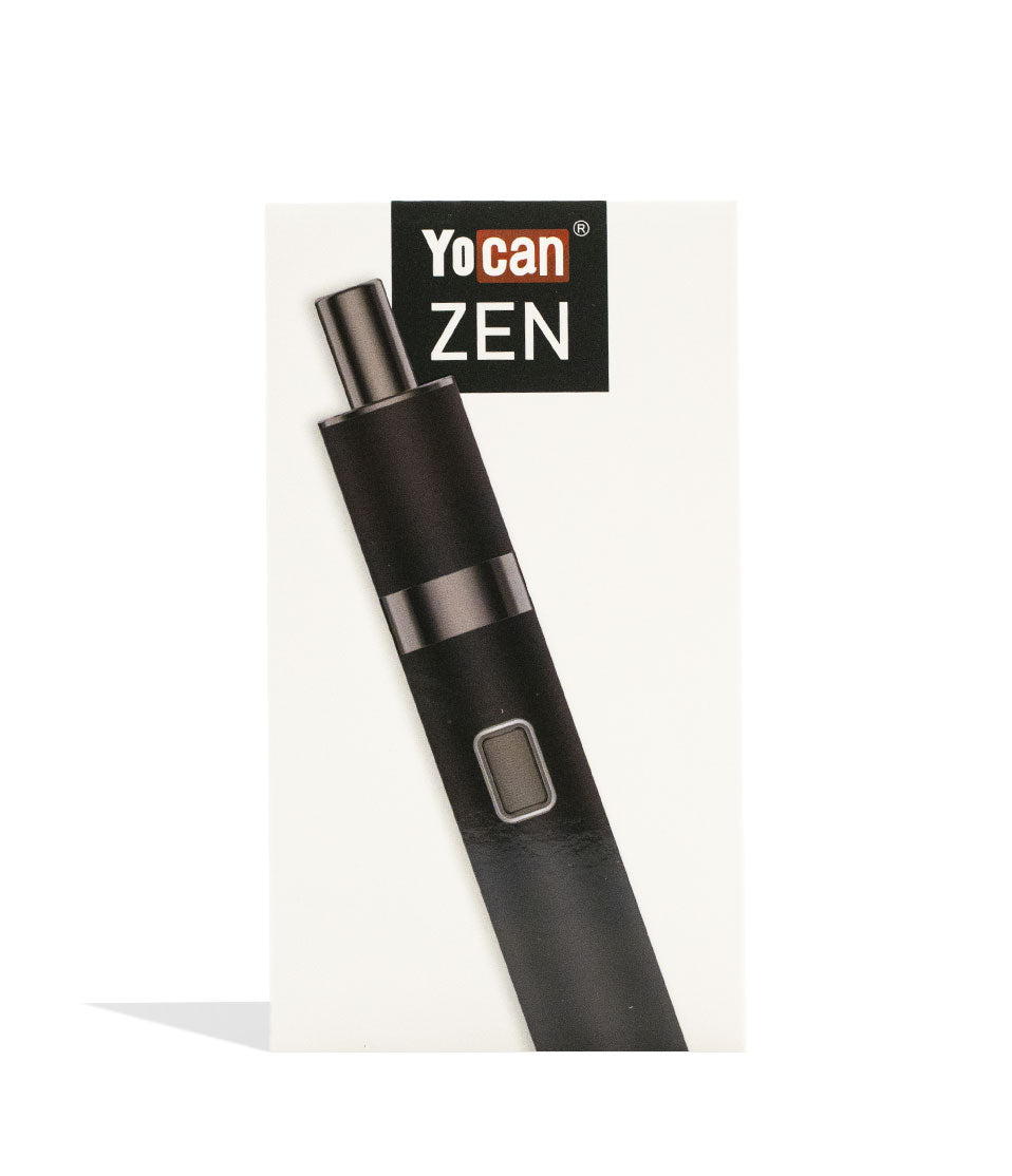 Black Yocan Zen Wax Vaporizer Packaging View on White Background