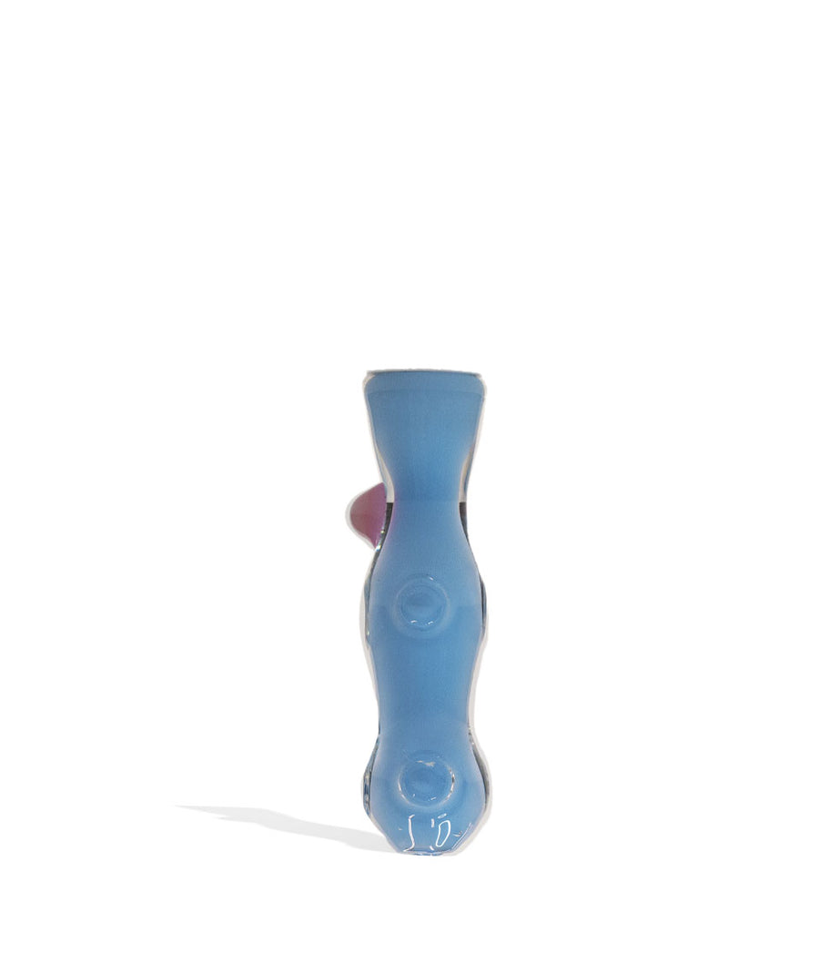 Blue 3 inch Slime Dye Chillum on white background