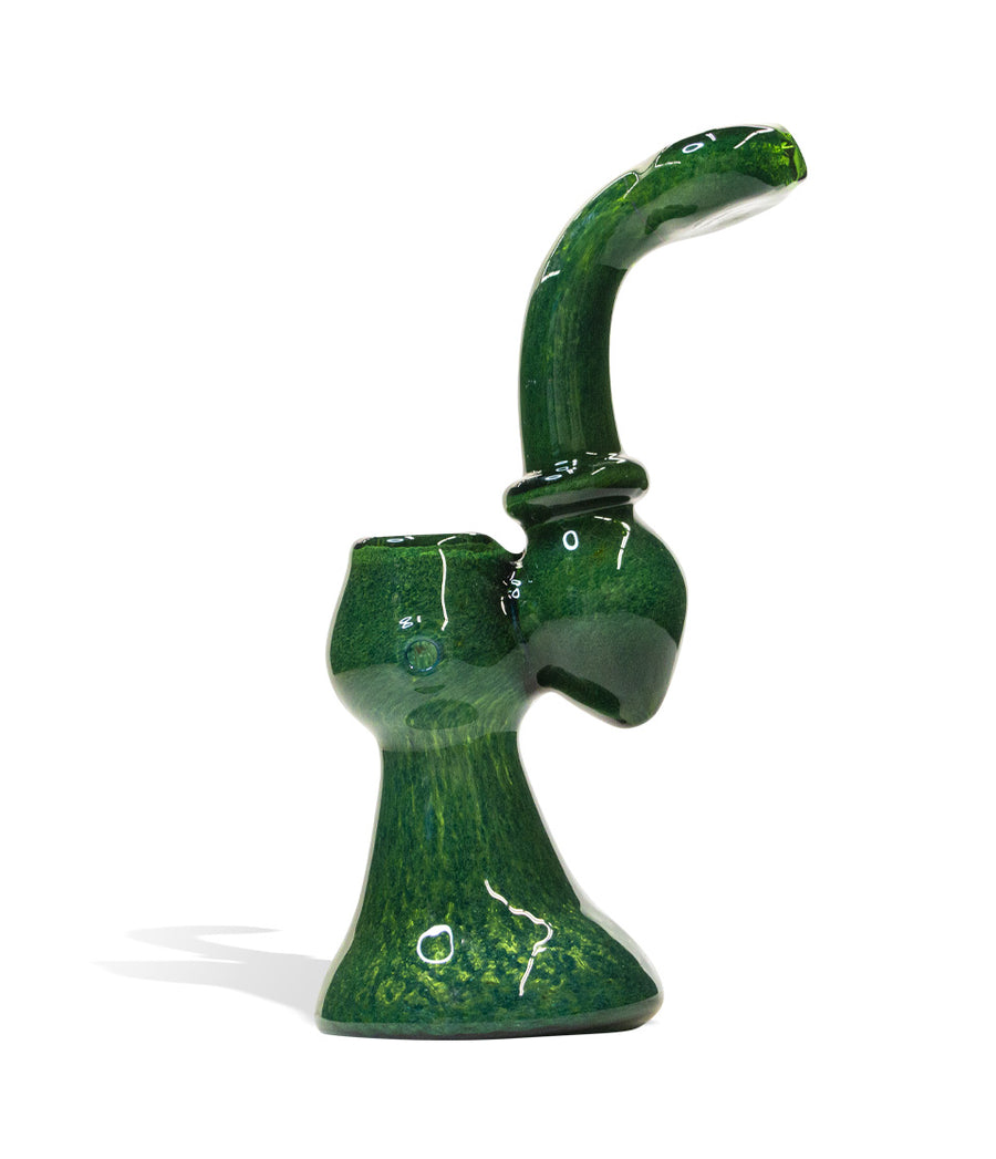 8 inch Green Premium Bubbler on white background