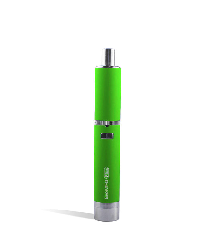 Green Yocan Evolve D Plus Dry Herb Vaporizer on white studio background