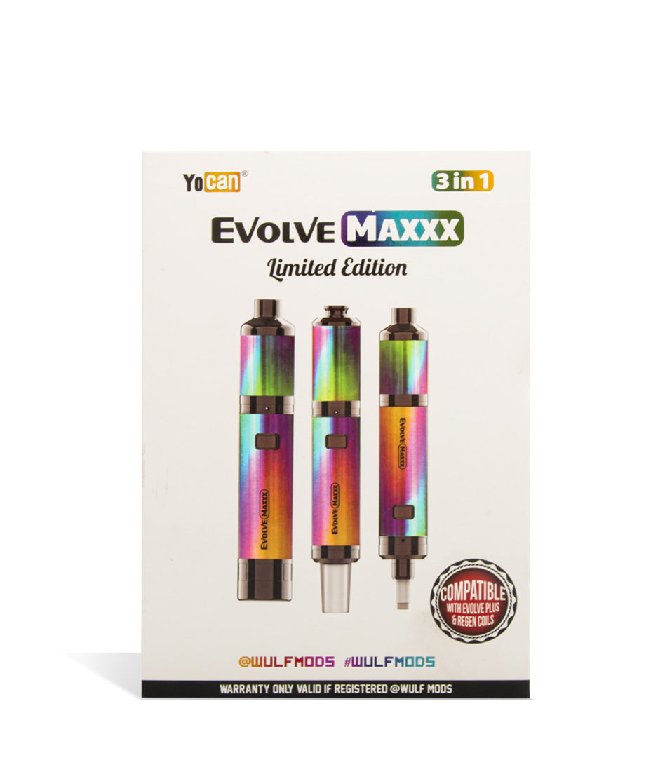 Full Color Packaging Wulf Mods Evolve Maxxx 3 in 1 Kit on white background