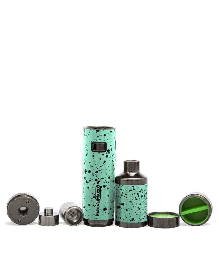 Teal Black Spatter apart Wulf Mods Evolve Maxxx 3 in 1 Kit on white background